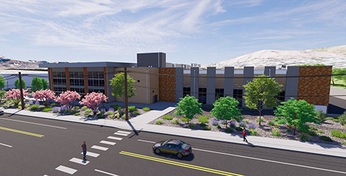 Architect's rendering of WVC's new Center for Technical Education and Innovation.