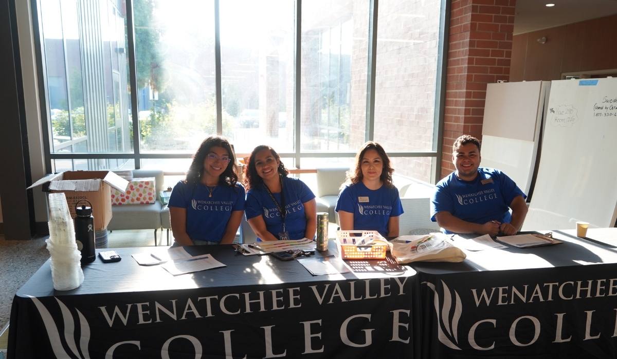 WVC staff tabling at an orientation event