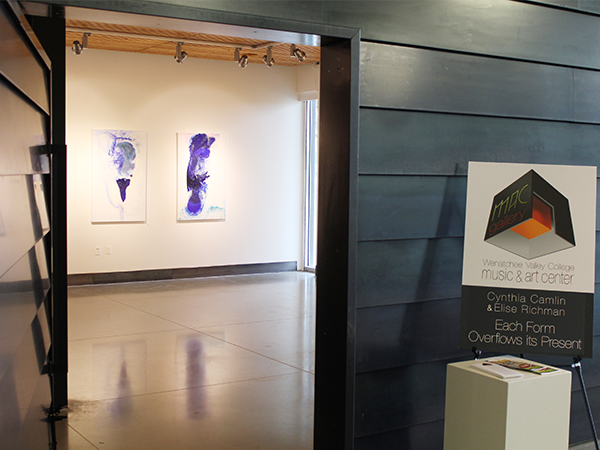 A view into the MAC Gallery in WVC's Music and Art Center