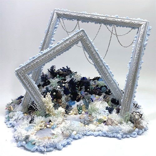 Joanna Lavaun's artwork, "Low Tide," made with mixed media