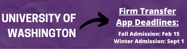 UW Transfer Deadline