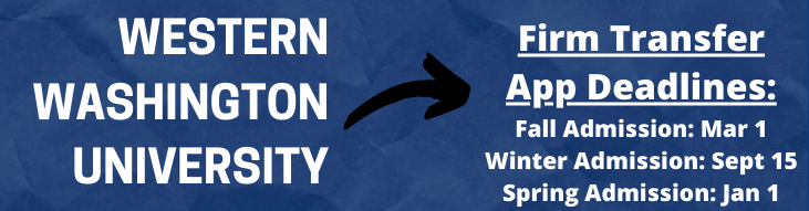 WWU Transfer Deadline